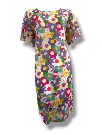 Vibrant Floral Print Dress – Effortless Elegance Meets Comfort