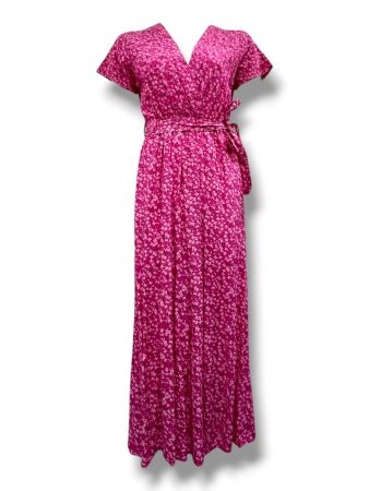 Italian Short-Sleeve Ladies Dress – Flowy, Floral & Perfectly Feminine 