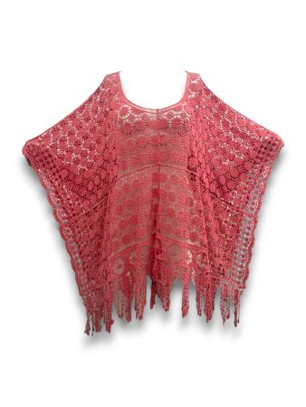 SC00932 -  Crochet Tassel Poncho