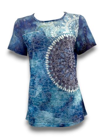 SC03040 - Azure Mandala Detail Top