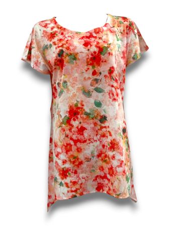 SC03212 -  Elegant Floral Print Top