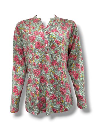 Spring Floral Long Sleeve Top - SC04187