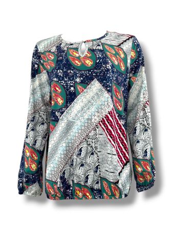 SC04921 - Multi-Patterned Long Sleeve Top