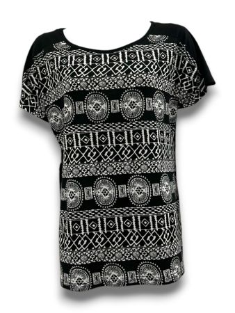 SCLT12900 - Tribal Geo Print Tee