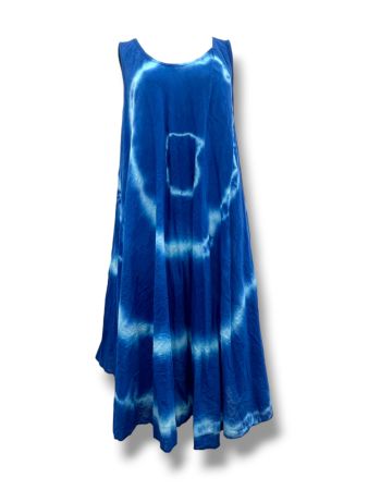 Bohemian Tie-Dye Sleeveless Dress